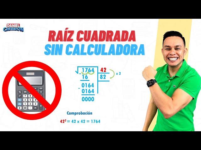 CÓMO HACER UNA RAIZ CUADRADA SIN CALCULADORA? -Super facil - Para principiantes