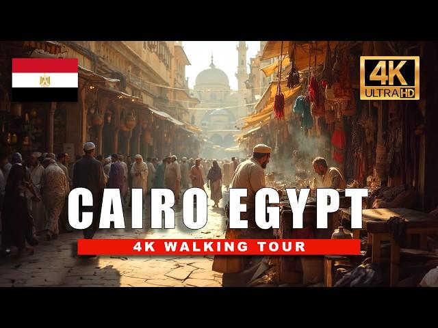 4K Egypt Walking Tour - Cairo's HIDDEN GEM Khan el-Khalili Market Walking Tour | 4K HDR 60fps