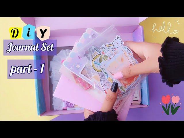 (part-1) How to Make Journal Set at Home / DIY JOURNAL SET /DIY Journal kit / DIY Journal Stationary