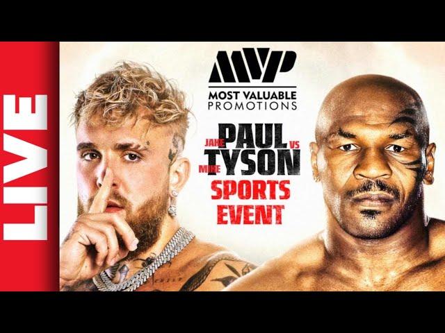  JAKE PAUL vs MIKE TYSON Live Stream + TAYLOR vs SERRANO Boxing Watch Along (PAUL vs TYSON)