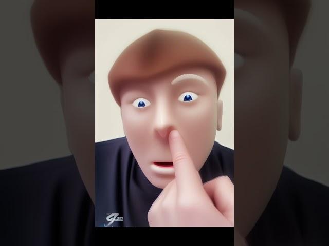 原來挖鼻子也能這麼夢幻… #AI #animation