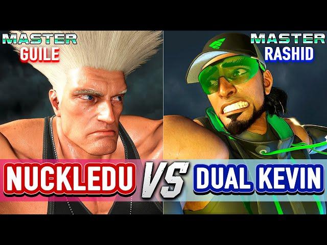 SF6  NUCKLEDU (Guile) vs DUAL KEVIN (Rashid)  Street Fighter 6 High Level Gameplay