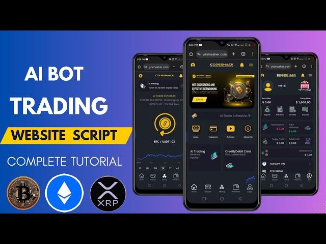 Make AI Auto Trading Website With Admin Panel || AI Trading Website Free php Script