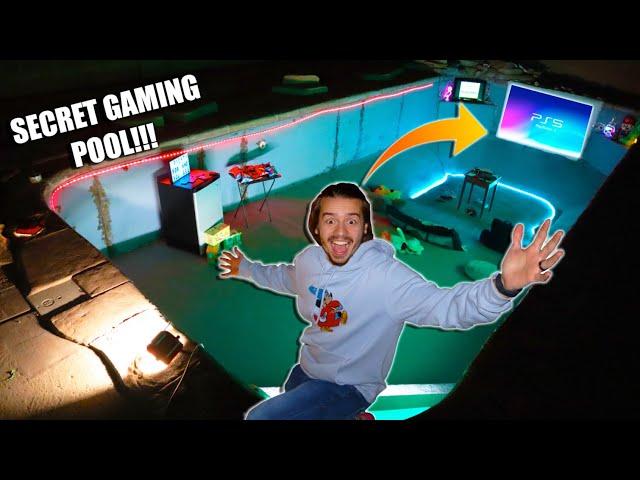 I Built a SECRET Game Room In My POOL!!!