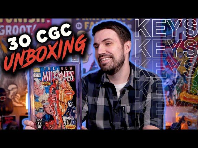 HUGE UNBOXING! 30 CGC Graded Comics - Full of Keys