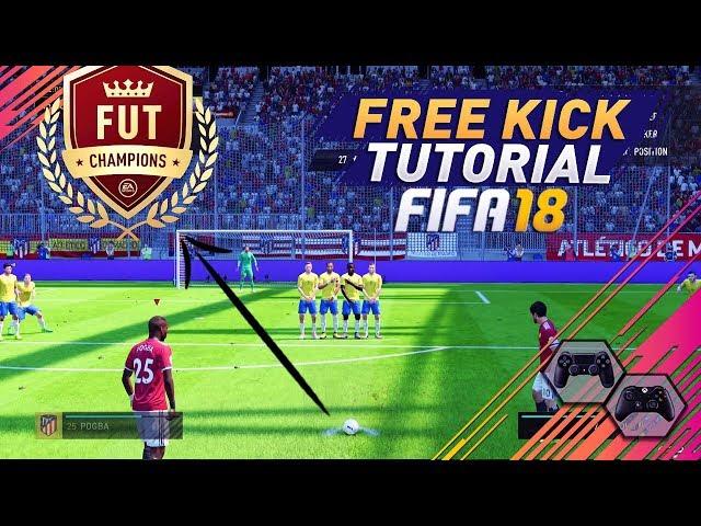 FIFA 18 EASY WAY TO ALWAYS SCORE FREE KICKS - UNSAVEABLE FREE KICK TECHNIQUE - SPECIAL TRICK