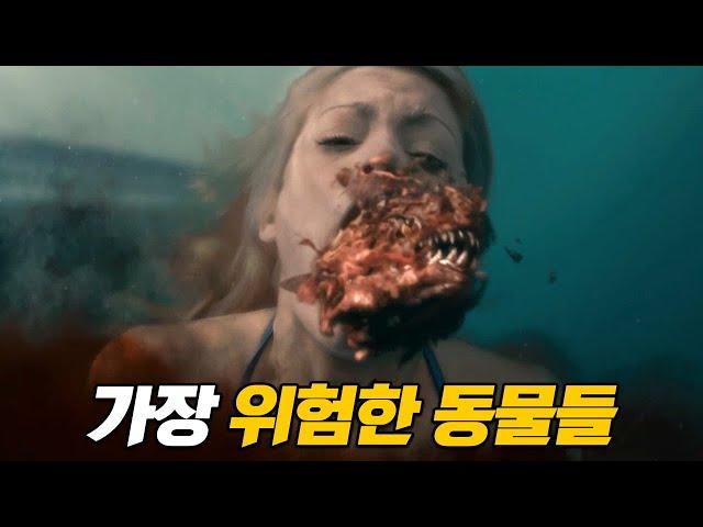 사나운 식인 맹수들의 습격! 최고의 동물 공포영화 모음 (리메이크)