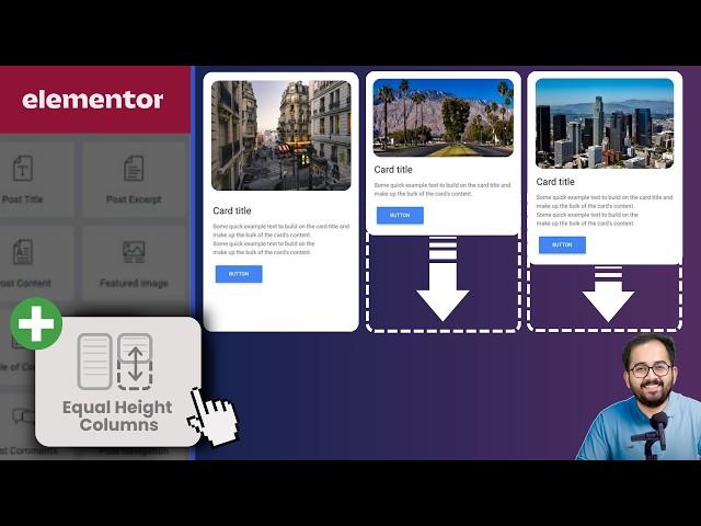 Elementor - Equal Height Columns (ONE CLICK)