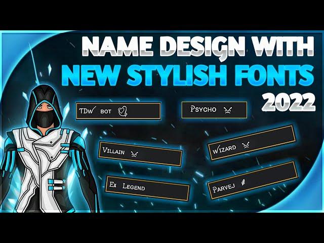 Free Fire Stylish Name Design Tutorial || New Font Style 2022 || Name Change With Stylish Fonts