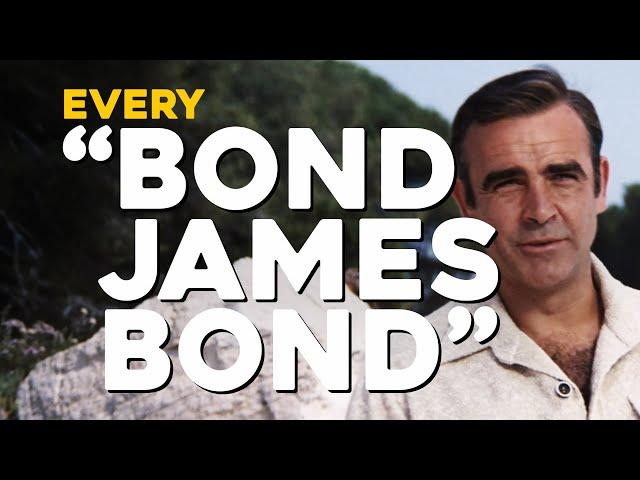 James Bond 007 | EVERY "BOND, JAMES BOND"