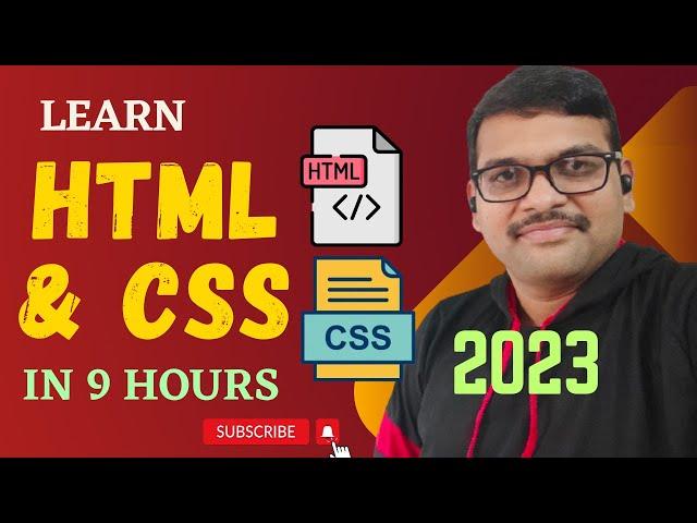 LEARN HTML & CSS IN 9 HOURS 2023 || HTML || CSS