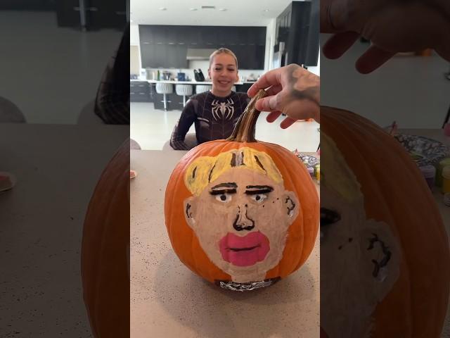 WE PAINTED EACH OTHER ON PUMPKINS  *HILARIOUS* #shortsviral #shorts #gnb #couplegoals