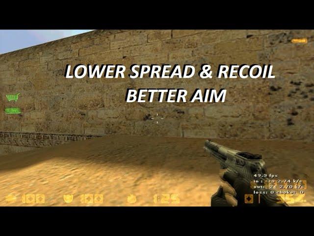 CS 1.6 | Lower spread & Recoil CFG | Download in desc