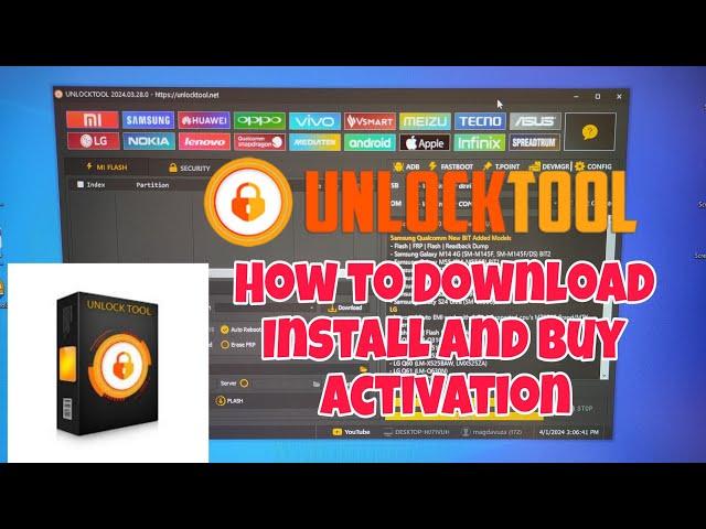 UnlockTool, How to Download, Install and buy activation.