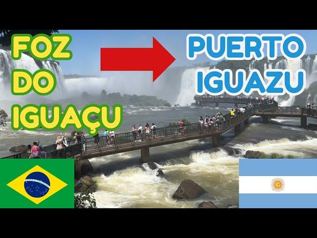 How to get from FOZ DO IGUAÇU  to PUERTO IGUAZU 