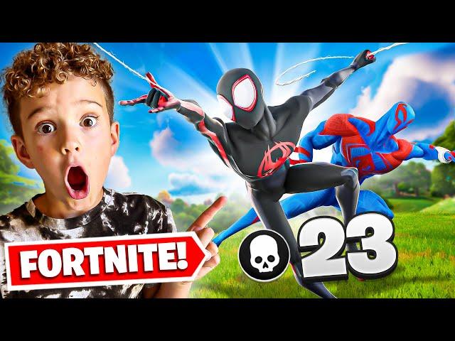 SPIDER MAN ONLY TEAM in FORTNITE (HIGH KILL GAME)