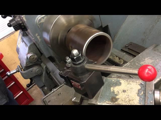 How to Bevel pipe on lathe