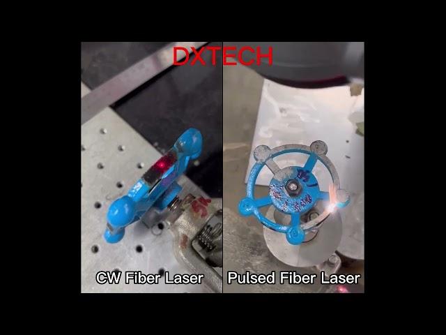 DXTECH-Comparison of continuous laser cleaning machine and pulse cleaning machine in cleaning paint