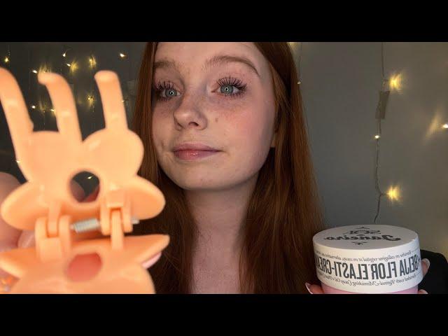 ASMR Pampering You To Sleep |  skincare, hair brushing, nail care