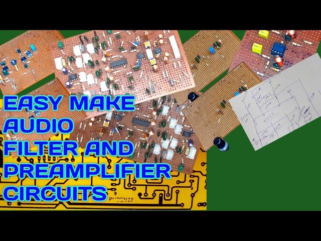 How to making High Quality Audio Pre amplifier  Noise Filter Circuit Diagram