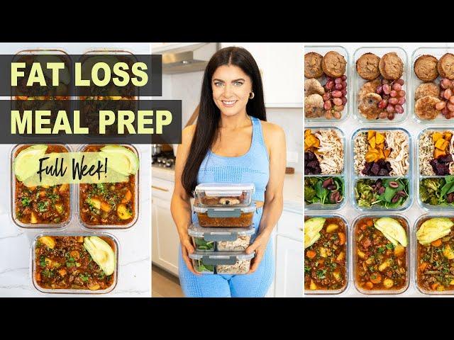 MEAL PREP FOR THE WEEK | super delicious healthy meals for weight loss + grocery list