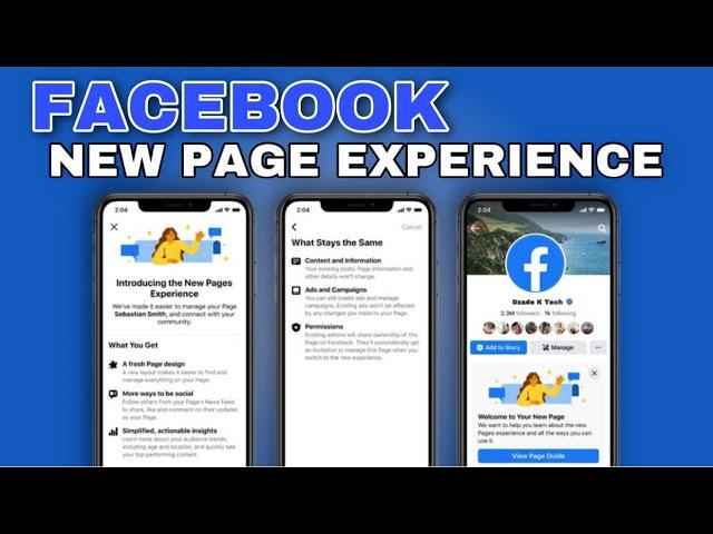 How To Convert Classic Page Into Profile Page | Facebook New Page Experience