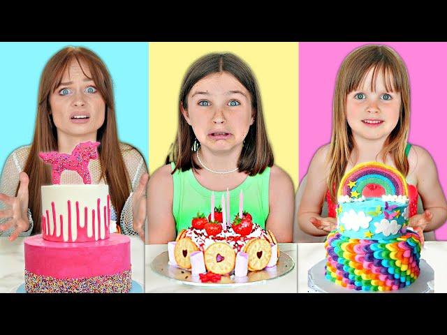 CAKE DECORATING CHALLENGE *Big Sister VS Little Sisters*