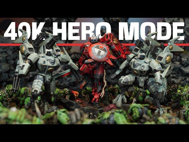 T'au vs Orks | *NEW* Hero Mode v2 Warhammer 40k Battle Report