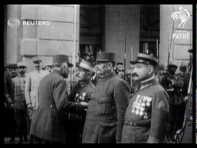 Gen. Sarrail Visits Eleftherios Venizelos (1916)