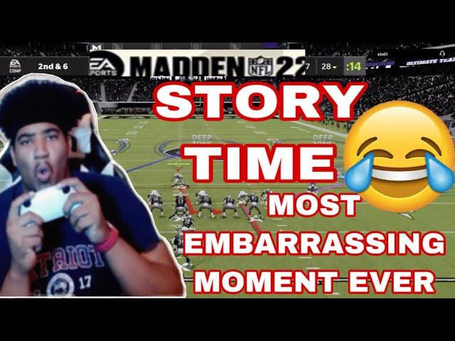 STORY TIME ‼️ MOST EMBARRASSING MOMENT EVER ‍ GOATED MILLZ | MADDEN 22 GAMEPLAY