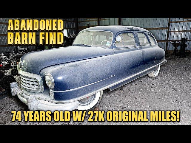 74 Years Old ABANDONED Barn Find Nash w/ 27k Original Miles! First Wash & Drive in Years!