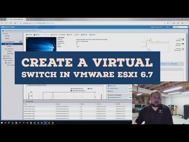 How to Create a Virtual Switch and Port Group in VMWare ESXi 6.7