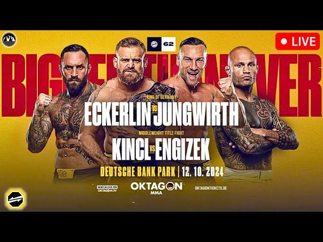 OKTAGON 62: Bigger Than Ever | LIVE STREAM | MMA FIGHNT COMPANION | Eckerlin vs. Jungwirth MAIN CARD