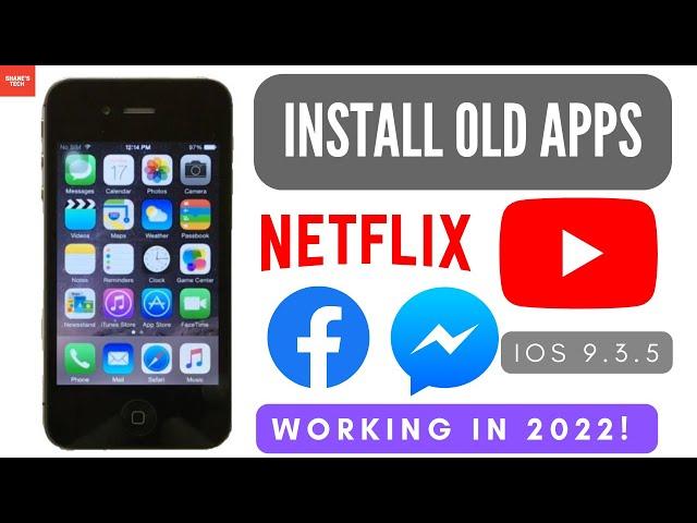 How to Install OLD APPS on iPhone running iOS 9.3.5/ 8.4.1/ 6.1.3 in 2022