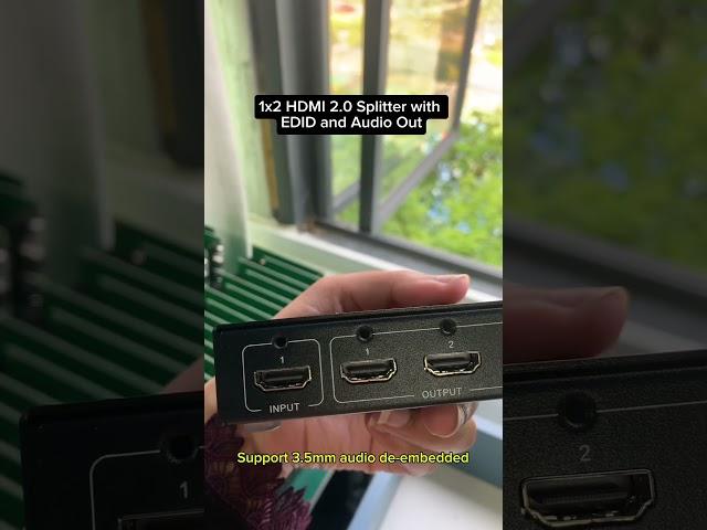Effortlessly mirror 1HDMI Source to 2Displays in stunning 4k at 60Hz with HDR.#HDMI#AVSetup