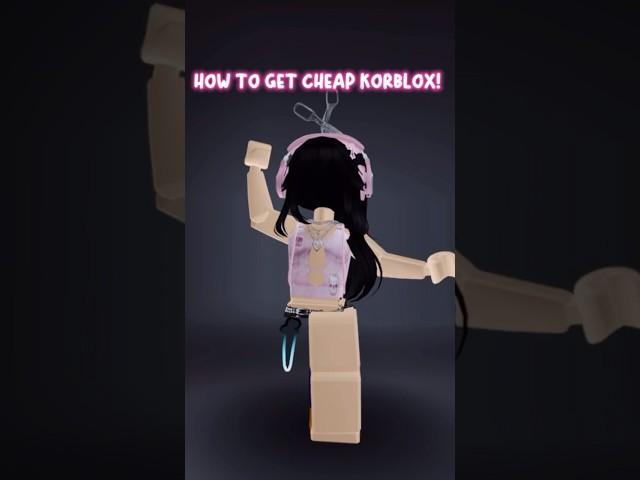 Fake Korblox tutorial! #roblox #robloxshorts #korblox