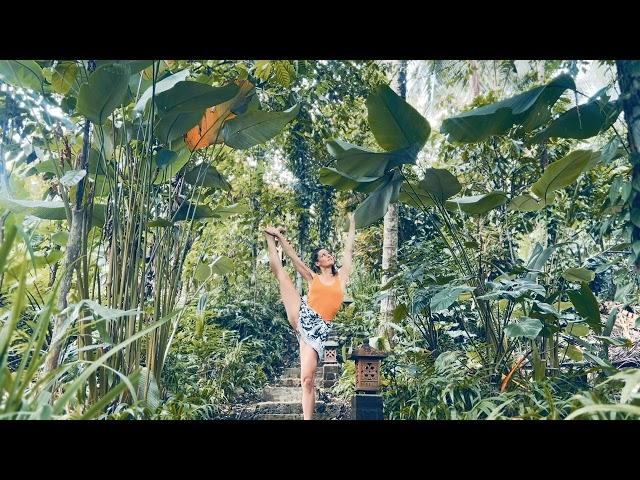 Yoga Flow in the Jungle at KusFarm Bali Retreat to Cha Wilde Music "Long Road Home"