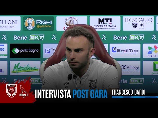 INTERVISTA | Francesco Bardi post Reggiana-Modena