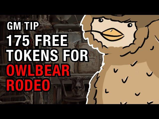 175 Free Tokens for Owlbear Rodeo!