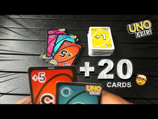 Draw 20 Cards!  Stack Your Draw 5 Cards with Caution | UNO Flip Fridays are Back!