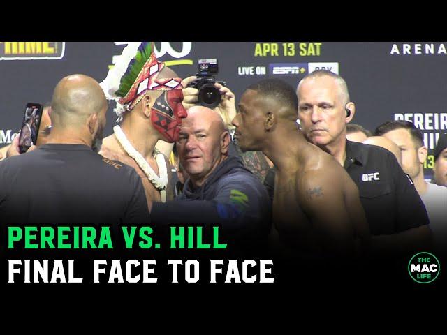 Alex Pereira vs. Jamahal Hill Intense Final Face To Face