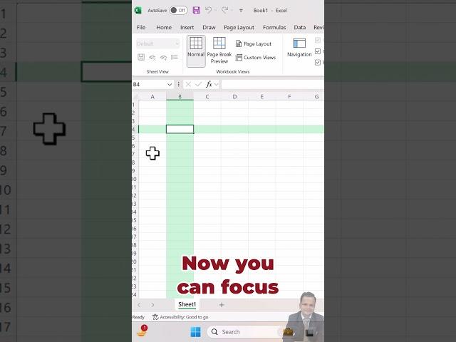 Focus cell _ New Feature in Excel #focuscell #excel #vikaljain