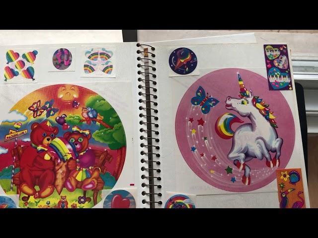 Sticker collection show and tell 13: scratch and sniff and Lisa Frank stickers