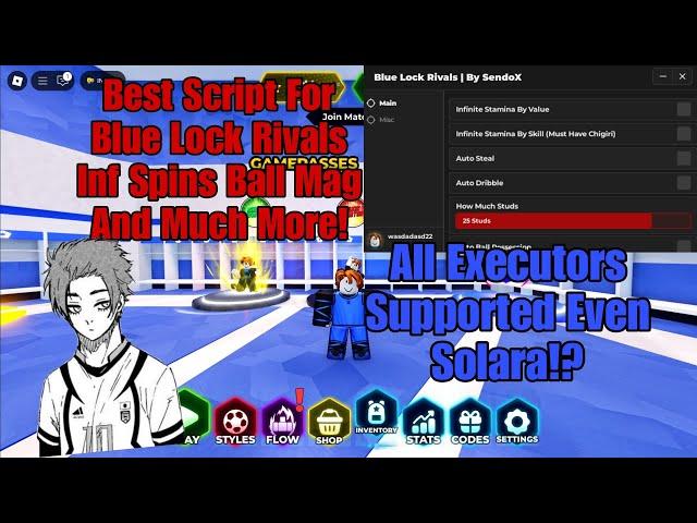 Best Script For Blue Lock Rivals Inf Spins Ball Mag And Much More All Executors Supported Mobile/PC!