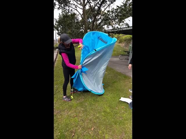 How to pop down the wanderer pop up tent in 22sec