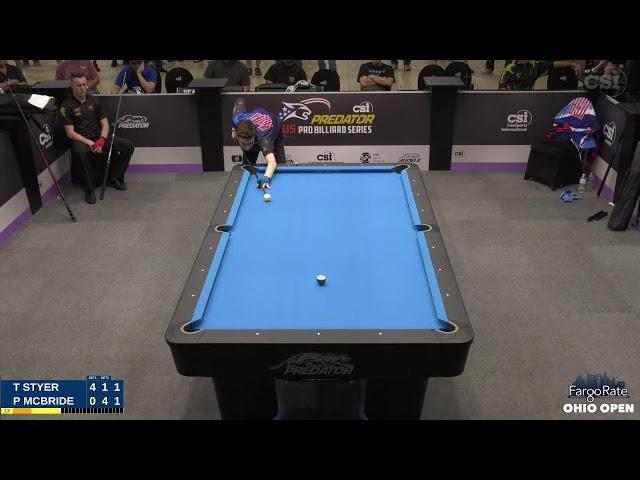 10-BALL ▸ 2021 FargoRate Ohio Open  ▸T.Styer vs P. McBride