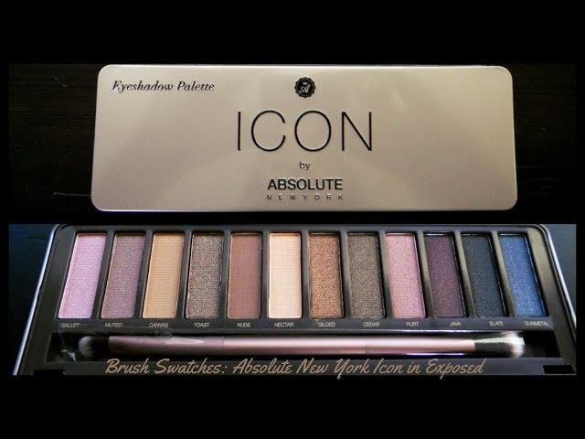 Brush Swatches: Absolute New York Icon Palette in Exposed