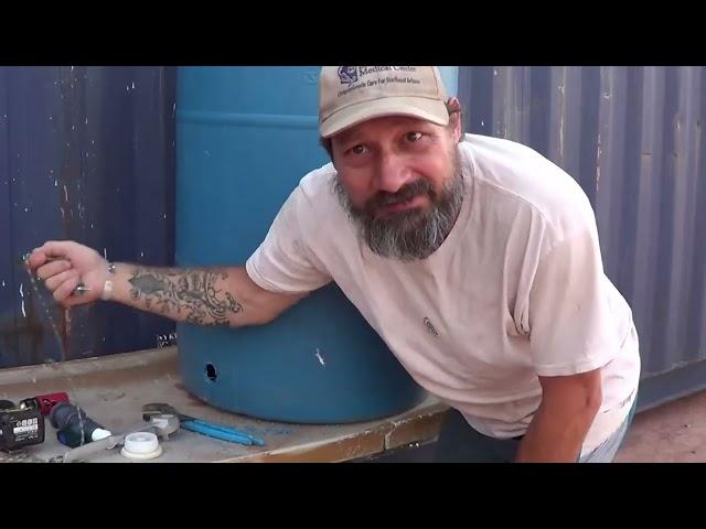 Off Grid Tiny Life! S1, EP02 - Getting the water barrels ready!