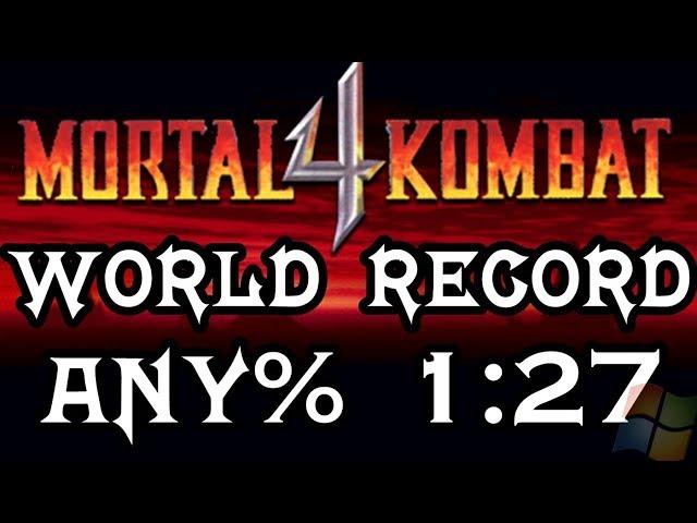 Mortal Kombat 4 PC ANY% 1:27 World Record Godlike !