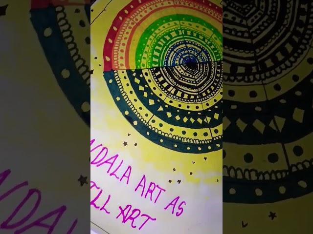 Mandala art as spill art , colourful mandala art ||BCAAW ||#art #spill most requested video #colour